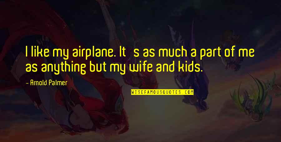 Lizard Hunchbacks Quotes By Arnold Palmer: I like my airplane. It's as much a