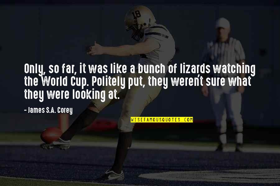Lizards Quotes By James S.A. Corey: Only, so far, it was like a bunch