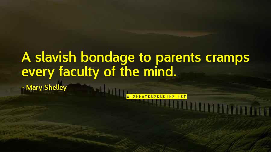 Ljerka Belko Quotes By Mary Shelley: A slavish bondage to parents cramps every faculty