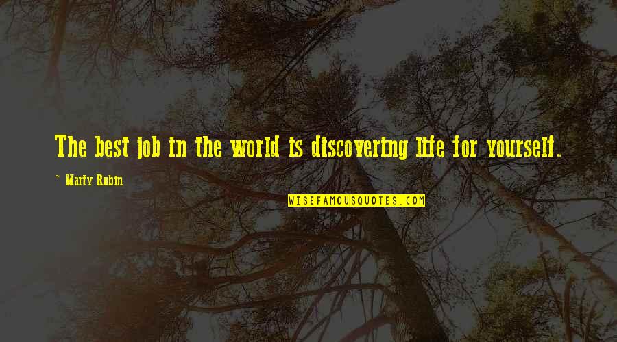 Ljungberg Collection Quotes By Marty Rubin: The best job in the world is discovering
