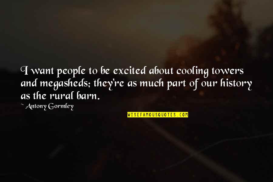 Llamarada Cancion Quotes By Antony Gormley: I want people to be excited about cooling