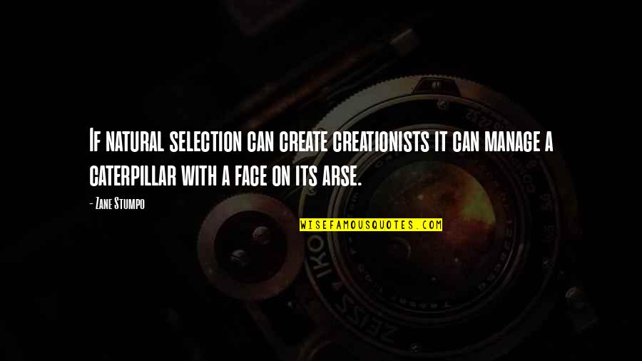 Llandel Video Quotes By Zane Stumpo: If natural selection can create creationists it can Llandel Video Quotes By Zane Stumpo: If natural selection can create creationists it can