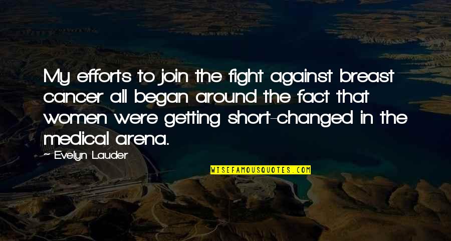 Lledo Quotes By Evelyn Lauder: My efforts to join the fight against breast Lledo Quotes By Evelyn Lauder: My efforts to join the fight against breast