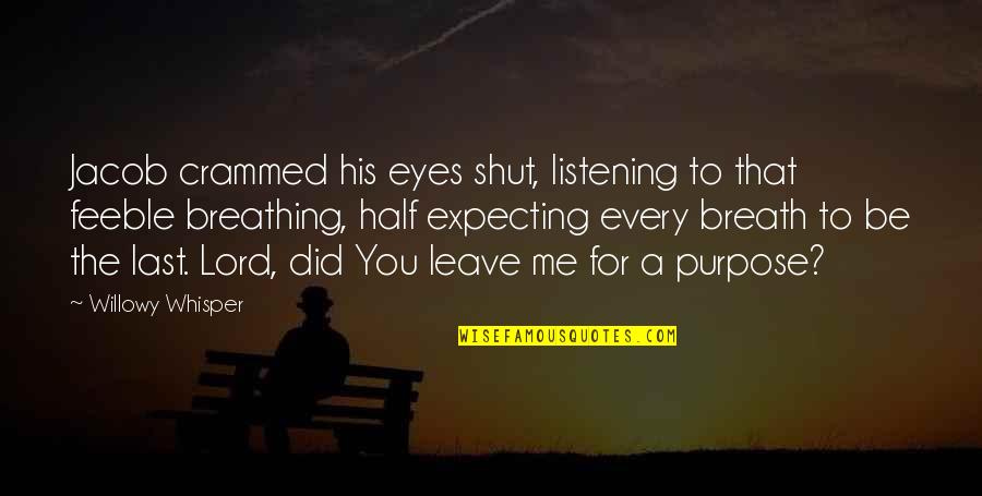 Llta Seminar Quotes By Willowy Whisper: Jacob crammed his eyes shut, listening to that