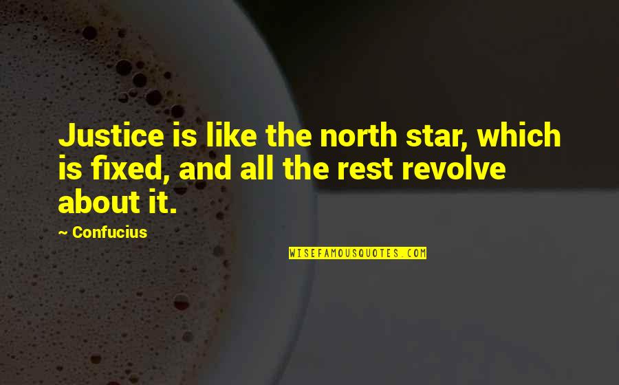 Lmao Good Morning Quotes By Confucius: Justice is like the north star, which is