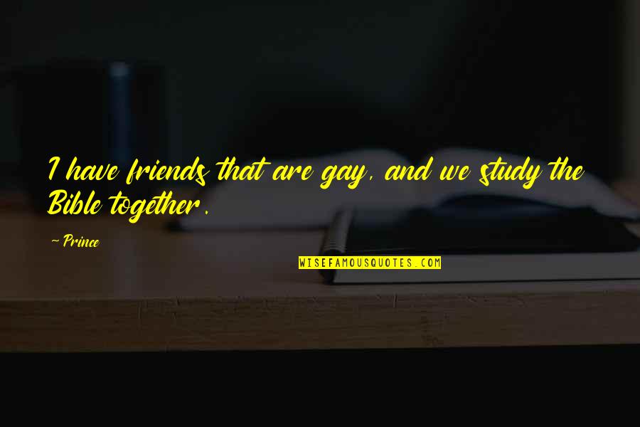 Lnet Login Quotes By Prince: I have friends that are gay, and we