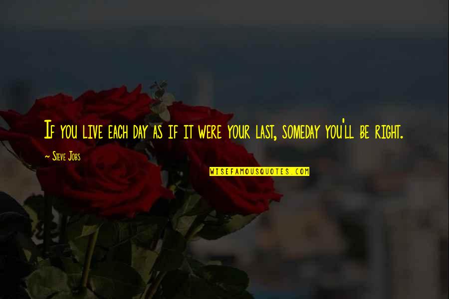 Lobianco Washington Quotes By Steve Jobs: If you live each day as if it