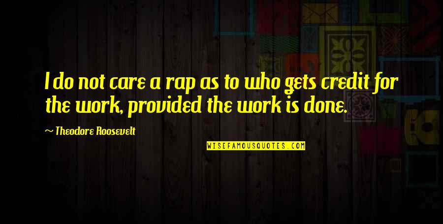 Loccident Quotes By Theodore Roosevelt: I do not care a rap as to