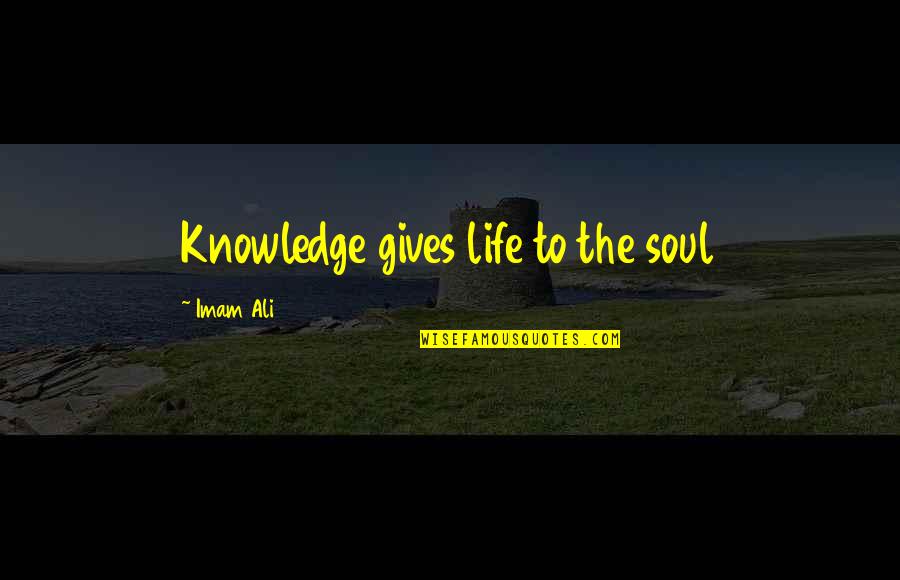 Lochies Accouchement Quotes By Imam Ali: Knowledge gives life to the soul Lochies Accouchement Quotes By Imam Ali: Knowledge gives life to the soul
