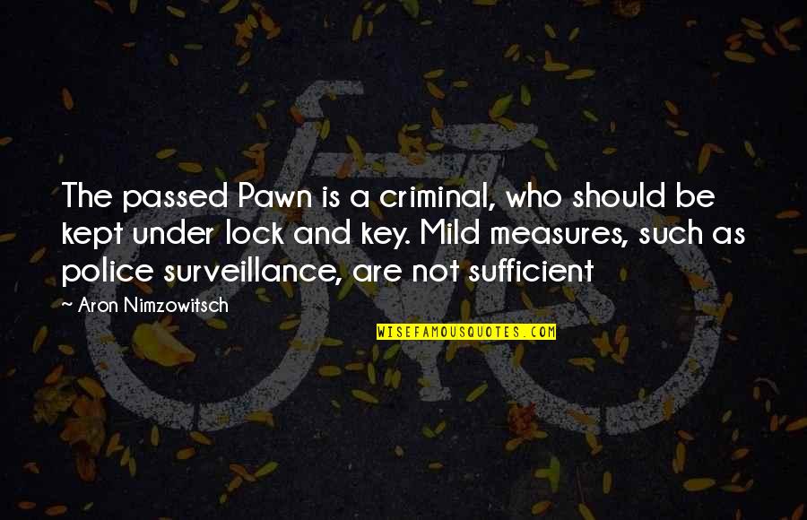 Lock And Key Quotes By Aron Nimzowitsch: The passed Pawn is a criminal, who should