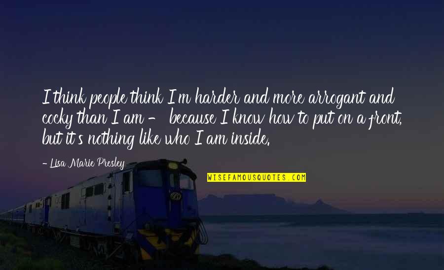 Locking Phone Quotes By Lisa Marie Presley: I think people think I'm harder and more