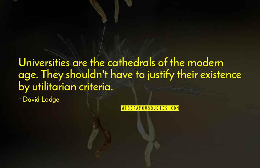 Lodge Quotes By David Lodge: Universities are the cathedrals of the modern age.