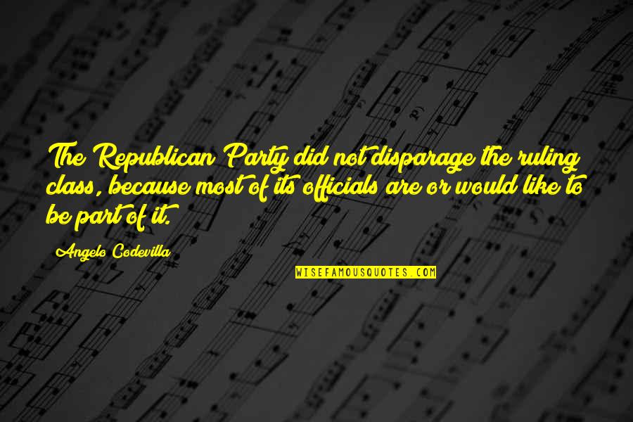 Lofton Chevrolet Quotes By Angelo Codevilla: The Republican Party did not disparage the ruling