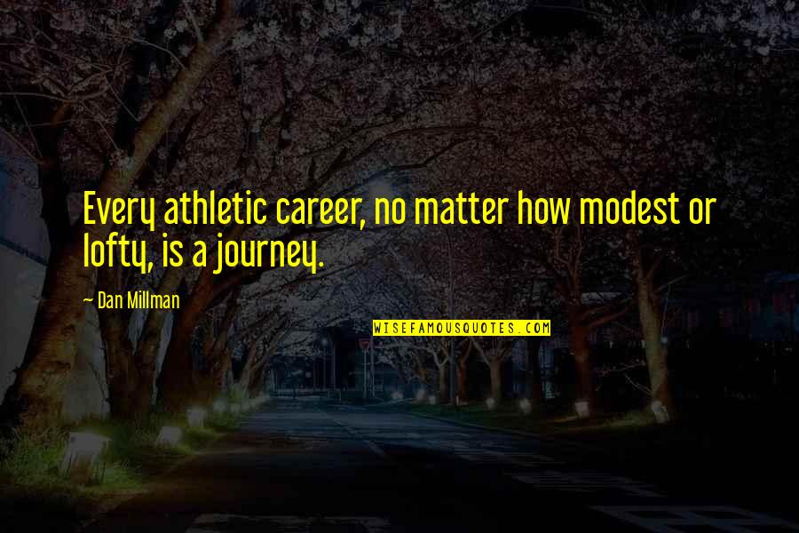 Lofty Quotes By Dan Millman: Every athletic career, no matter how modest or