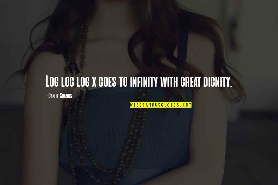 Log Quotes By Daniel Shanks: Log log log x goes to infinity with