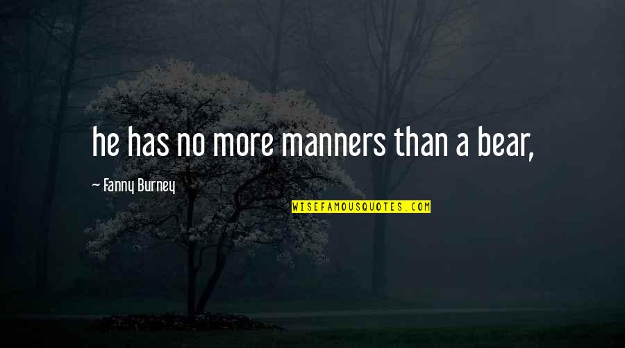 Logic Iis Quotes By Fanny Burney: he has no more manners than a bear, Logic Iis Quotes By Fanny Burney: he has no more manners than a bear,
