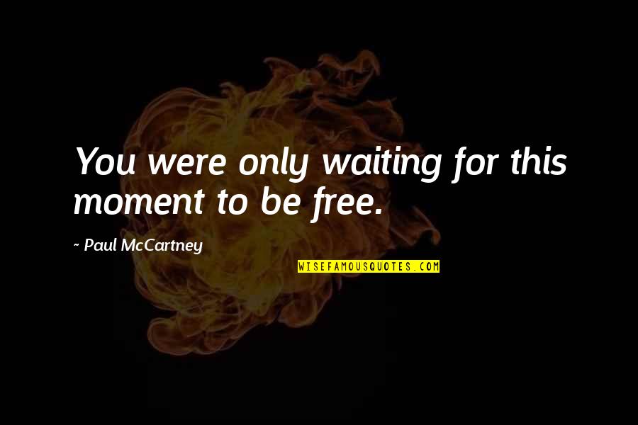 Loglog Quotes By Paul McCartney: You were only waiting for this moment to