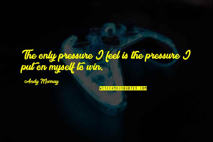Logoluso Farms Quotes By Andy Murray: The only pressure I feel is the pressure