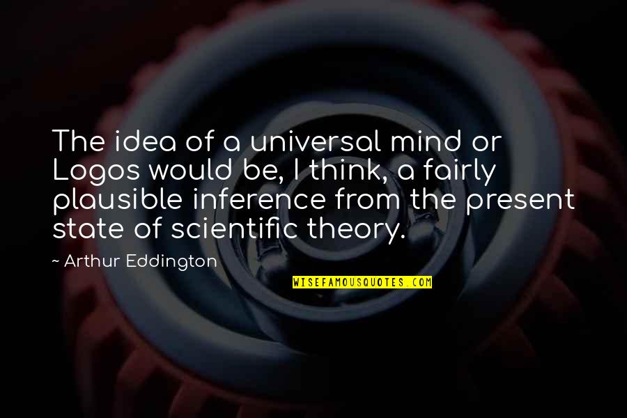 Logos And Their Quotes By Arthur Eddington: The idea of a universal mind or Logos
