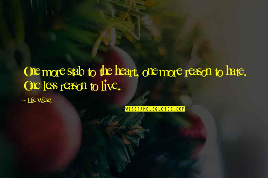 Logres Japanese Quotes By Elie Wiesel: One more stab to the heart, one more