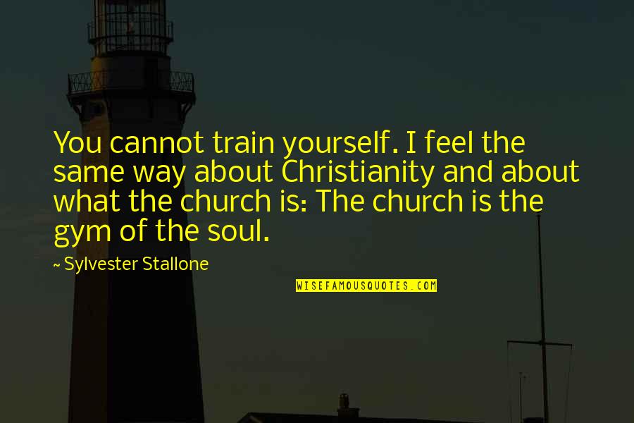 Lola Beltran Quotes By Sylvester Stallone: You cannot train yourself. I feel the same