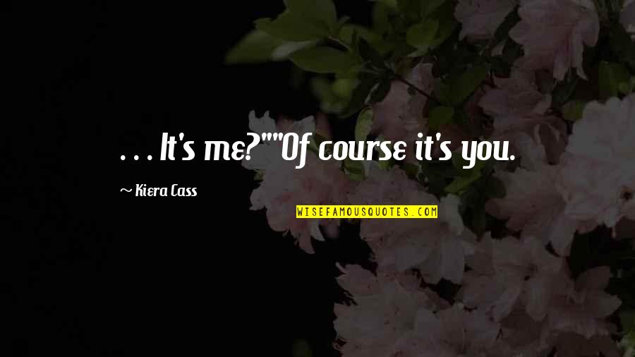 Lollapalooza Quotes By Kiera Cass: . . . It's me?""Of course it's you.