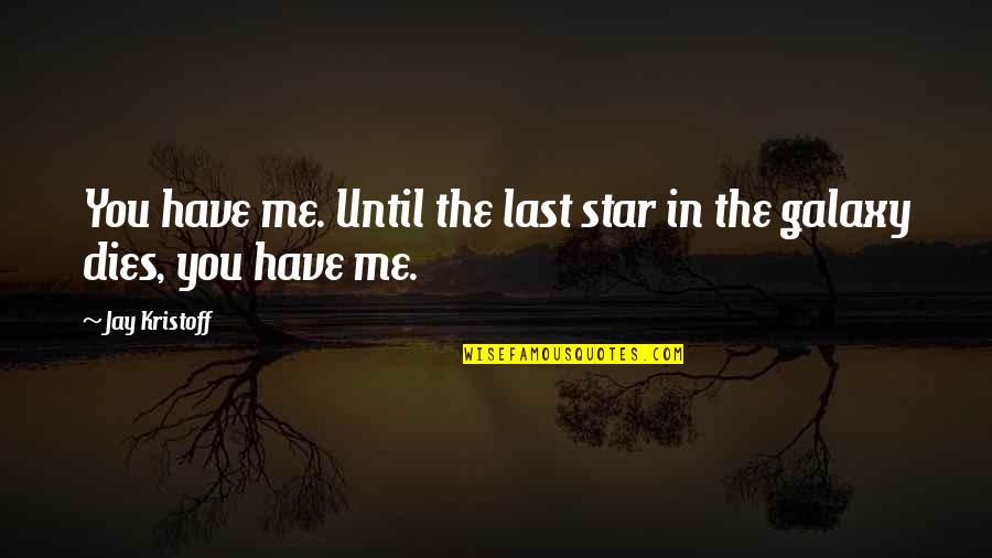 Lone Survivors Quotes By Jay Kristoff: You have me. Until the last star in