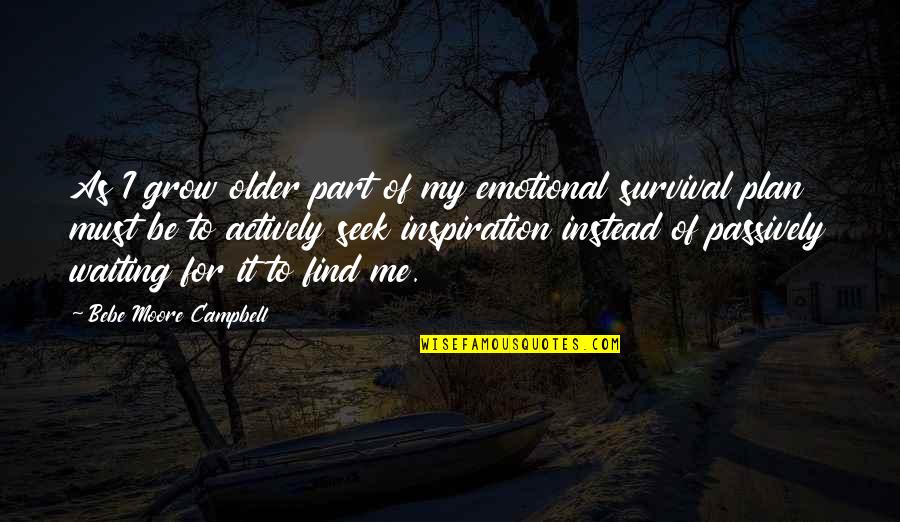 Loneliness For Whatsapp Quotes By Bebe Moore Campbell: As I grow older part of my emotional