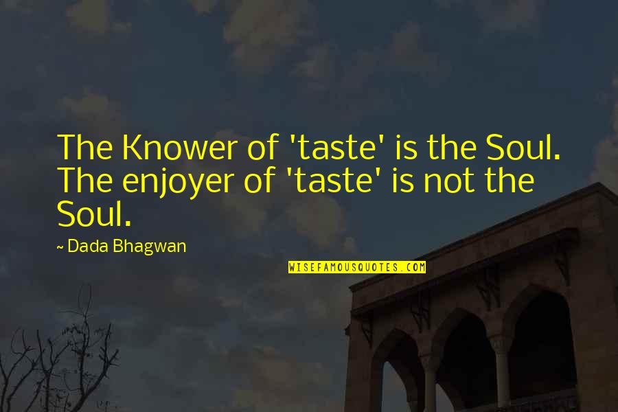Loner Stoner Quotes By Dada Bhagwan: The Knower of 'taste' is the Soul. The