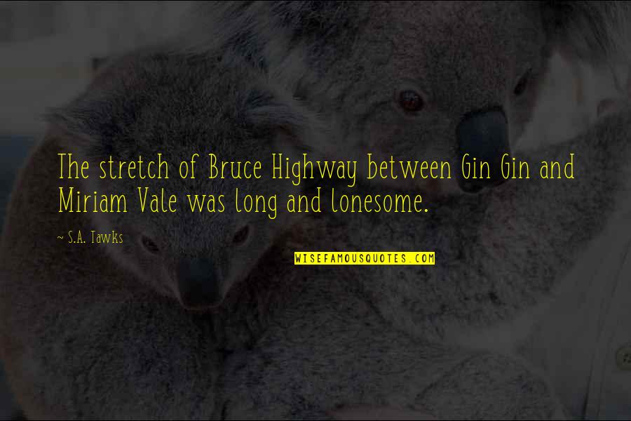 Lonesome's Quotes By S.A. Tawks: The stretch of Bruce Highway between Gin Gin