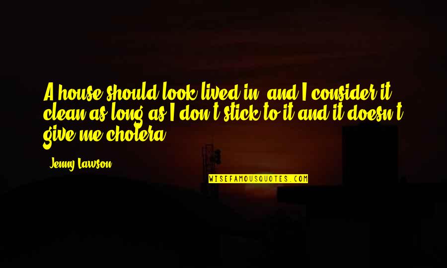 Long Don't Give Up Quotes By Jenny Lawson: A house should look lived in, and I