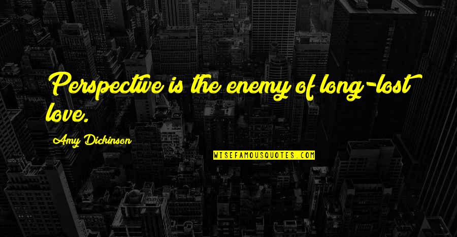 Long Long Love Quotes By Amy Dickinson: Perspective is the enemy of long-lost love.