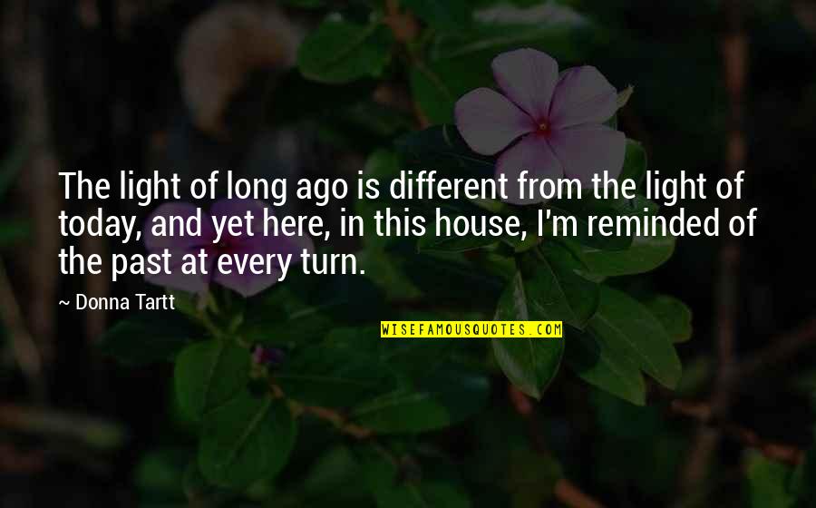 Long Long Time Ago Quotes By Donna Tartt: The light of long ago is different from