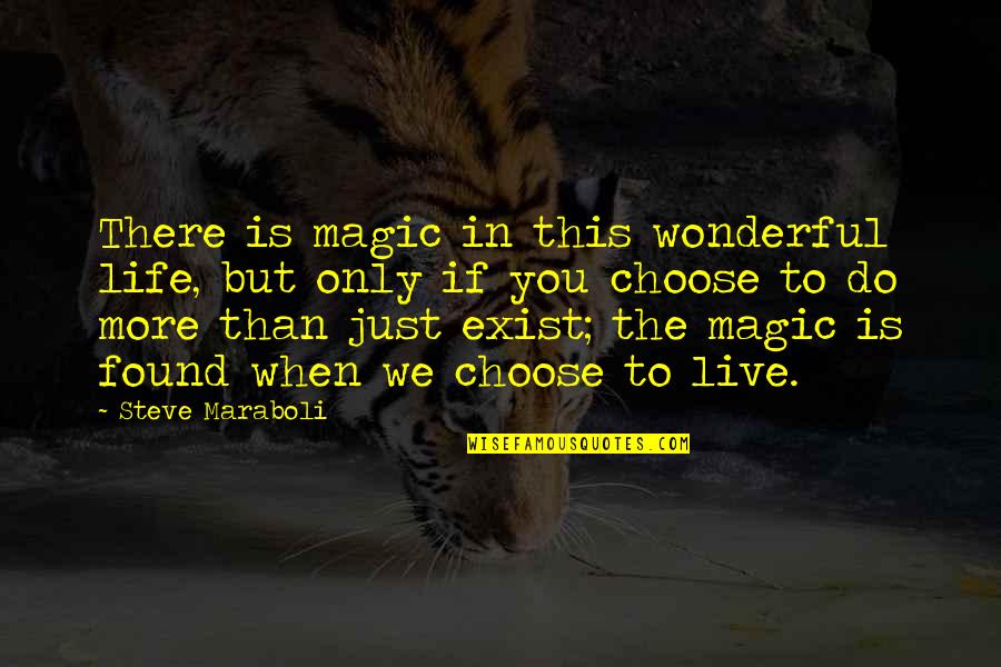 Long Term Focus Quotes By Steve Maraboli: There is magic in this wonderful life, but Long Term Focus Quotes By Steve Maraboli: There is magic in this wonderful life, but