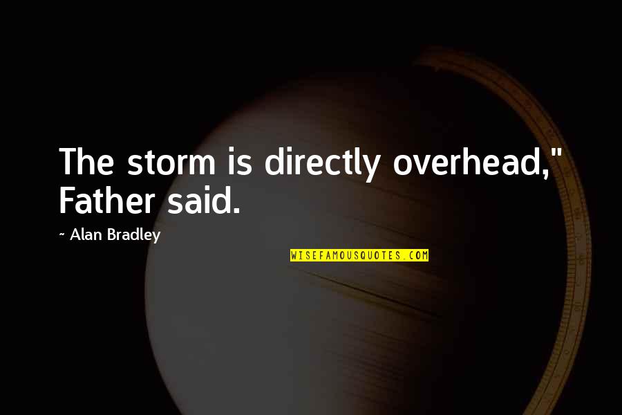Long Time No See Friends Quotes By Alan Bradley: The storm is directly overhead," Father said.