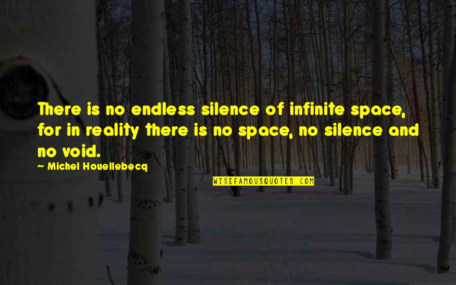 Longevity Annuity Quotes By Michel Houellebecq: There is no endless silence of infinite space,