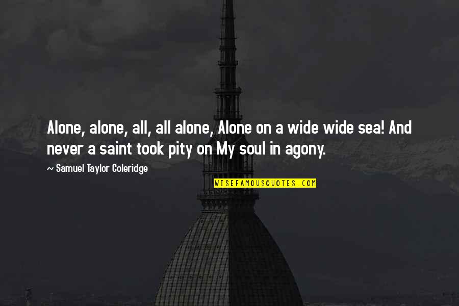 Lonliness Quotes By Samuel Taylor Coleridge: Alone, alone, all, all alone, Alone on a