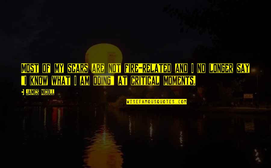 Lonnie Rashid Lynn Jr Quotes By James Nicoll: Most of my scars are not fire-related and Lonnie Rashid Lynn Jr Quotes By James Nicoll: Most of my scars are not fire-related and