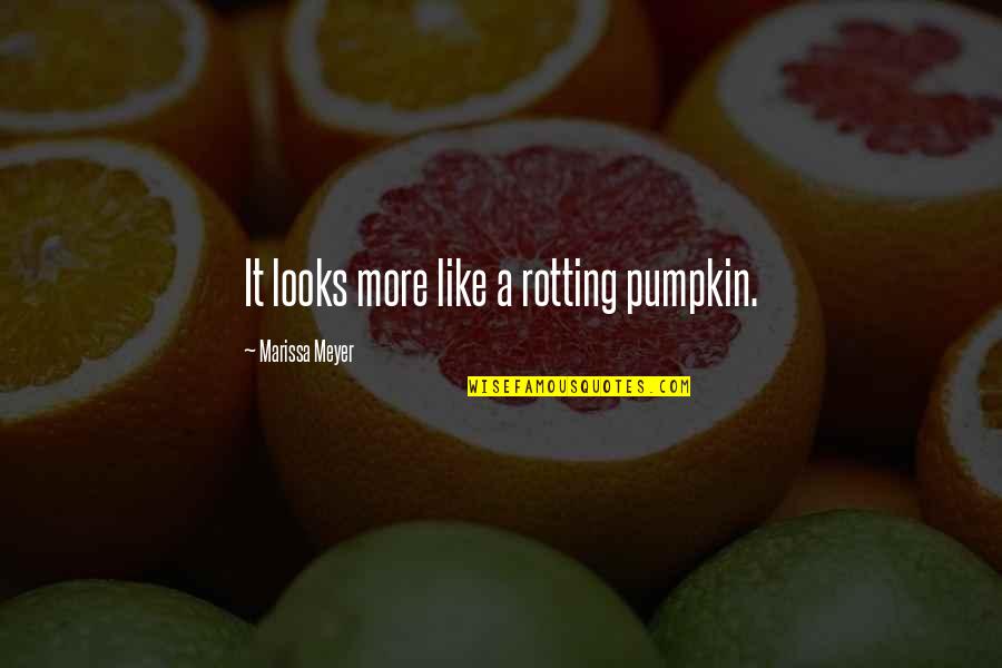 Look Ahead Future Quotes By Marissa Meyer: It looks more like a rotting pumpkin.