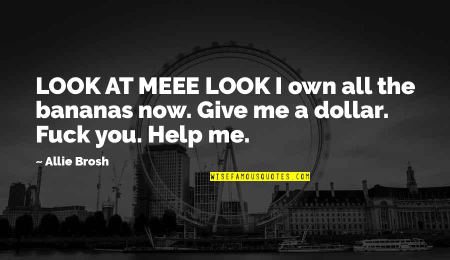 Look At Me Now Quotes By Allie Brosh: LOOK AT MEEE LOOK I own all the