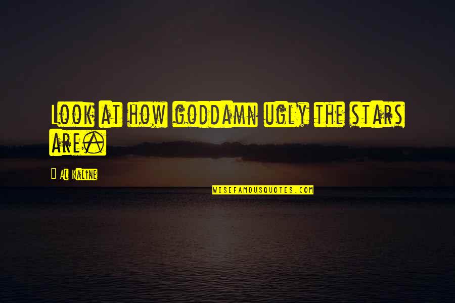 Look At The Stars Quotes By Al Kaline: Look at how goddamn ugly the stars are. Look At The Stars Quotes By Al Kaline: Look at how goddamn ugly the stars are.