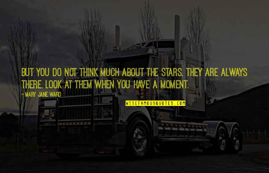Look At The Stars Quotes By Mary Jane Ward: But you do not think much about the Look At The Stars Quotes By Mary Jane Ward: But you do not think much about the