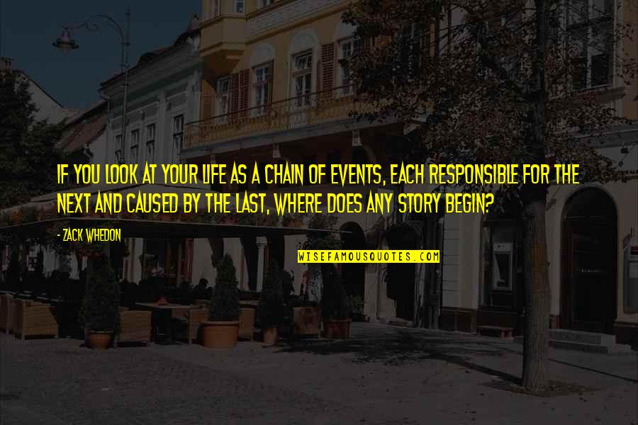 Look At Your Life Quotes By Zack Whedon: If you look at your life as a Look At Your Life Quotes By Zack Whedon: If you look at your life as a