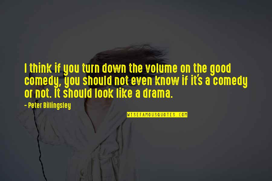 Look Down On You Quotes By Peter Billingsley: I think if you turn down the volume