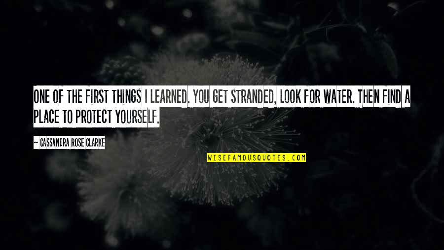Look For Yourself Quotes By Cassandra Rose Clarke: One of the first things I learned. You