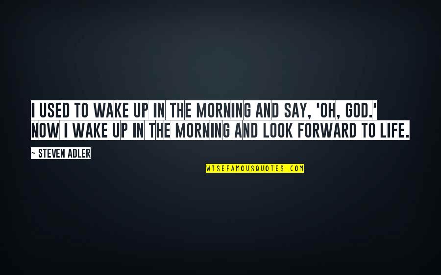 Look Forward To Life Quotes By Steven Adler: I used to wake up in the morning