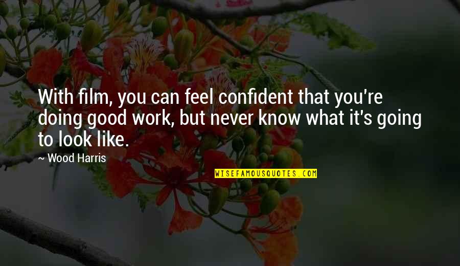 Look Good Feel Good Quotes By Wood Harris: With film, you can feel confident that you're Look Good Feel Good Quotes By Wood Harris: With film, you can feel confident that you're