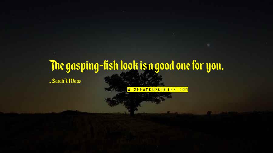 Look Good For You Quotes By Sarah J. Maas: The gasping-fish look is a good one for