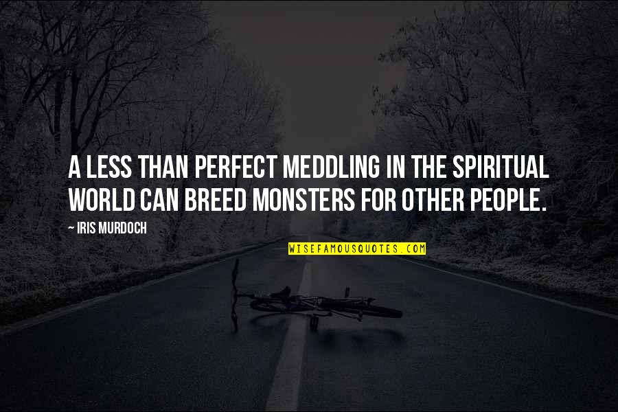 Look How Much You've Grown Quotes By Iris Murdoch: A less than perfect meddling in the spiritual