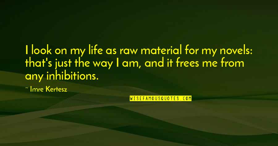Look On Life Quotes By Imre Kertesz: I look on my life as raw material